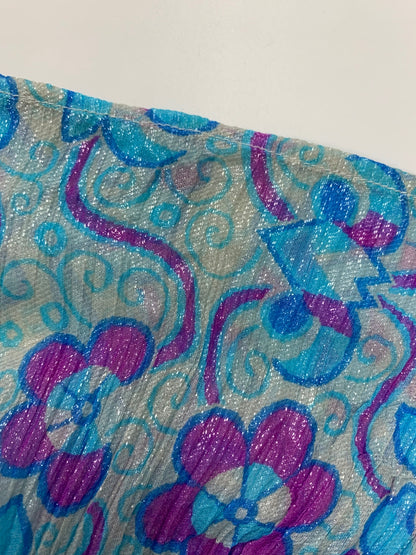 イッセイミヤケ IM12FJ977 プルオーバー 2 ブルー ボトルネック シアー ラメ ITDGN2EH5AZW 【SALE】