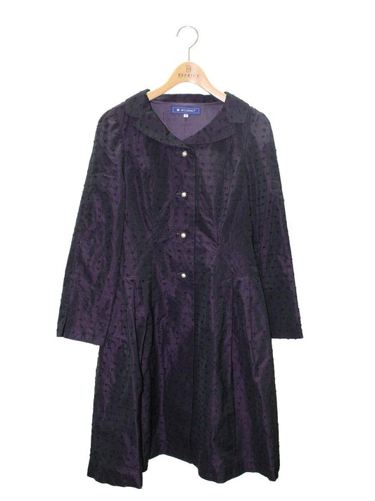 エムズグレイシー 421514 コート 38 パープル パールボタン IT4CZ7Y37RA8