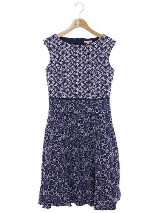 トッカ COPTOHM0360 ワンピース 0 ネイビー フラワー刺繍 ITYHK58L5R2O