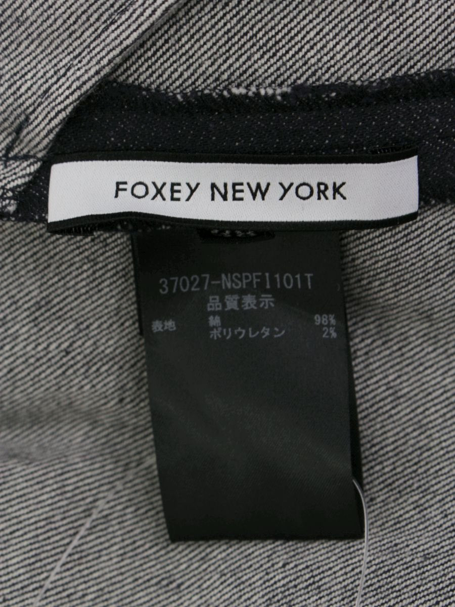 フォクシーニューヨーク Indigo インディゴ 37027 パンツ 38 ネイビー