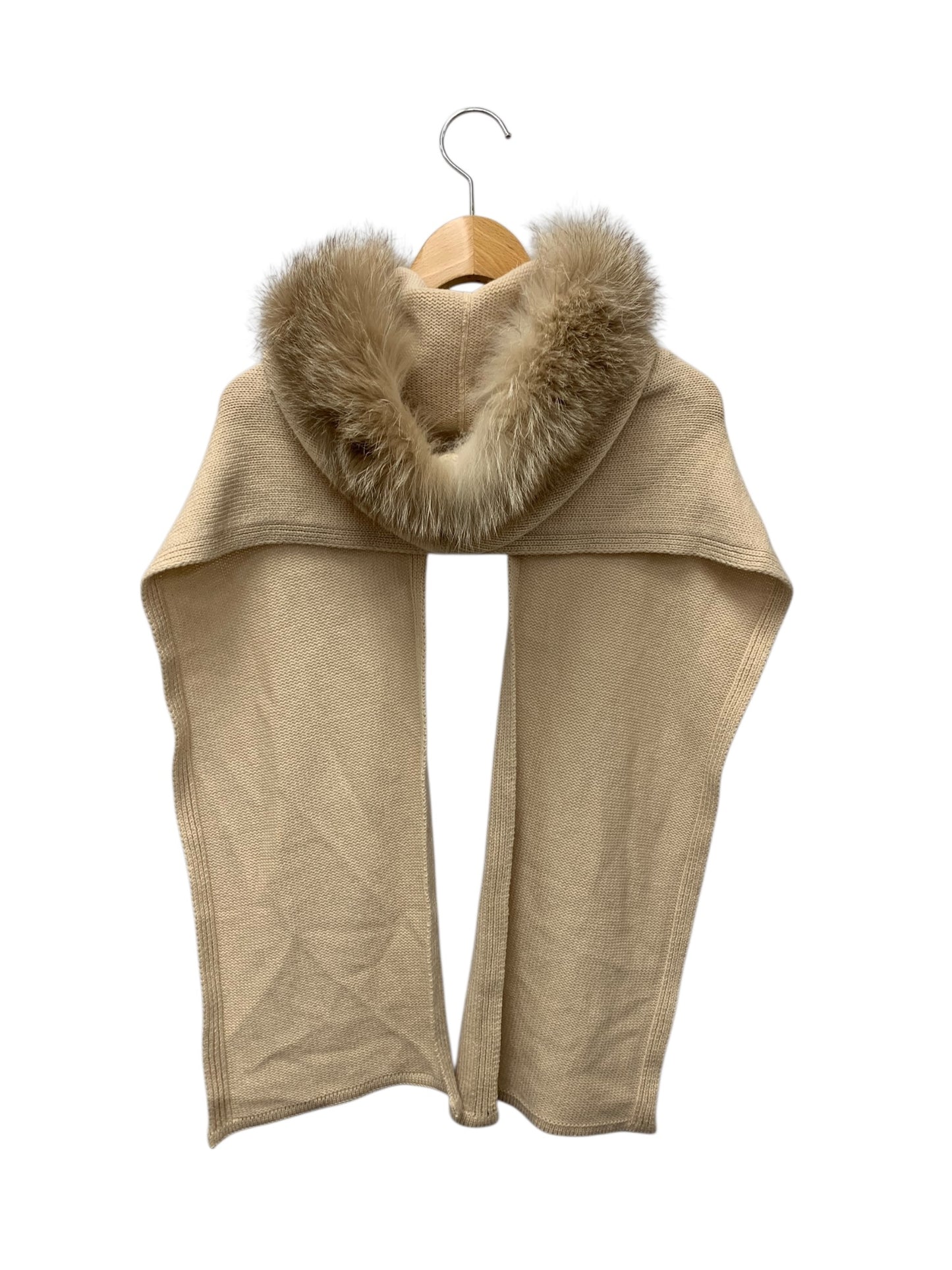 フォクシーブティック Capuche Snow White 34526 ストール ショール F ベージュ カシミヤ フォックスファー ITBWCM0F1R2M