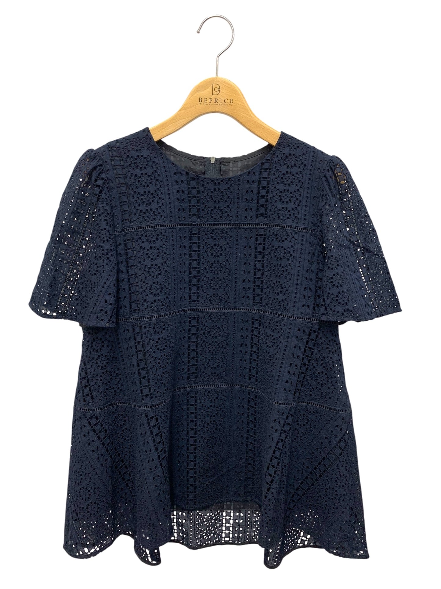 フォクシーブティック Provence 45167 ブラウス 38 ネイビー レース プロヴァンス ITKAA1NUCXUI