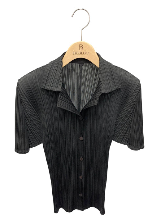 プリーツプリーズイッセイミヤケ PP13-JJ104 シャツ 3 ブラック ITNLLSHLXI6G