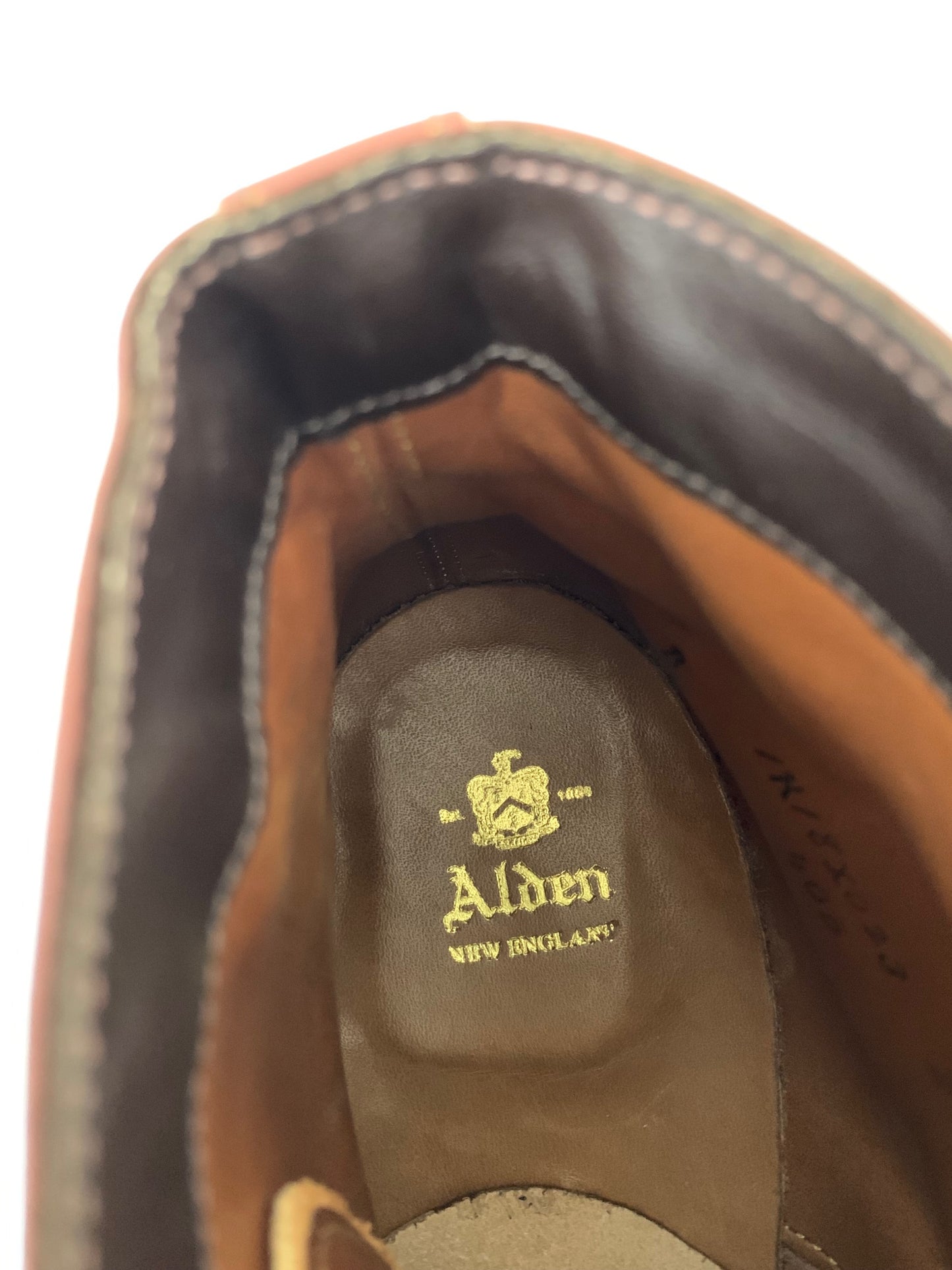 オールデン インディブーツ 405 7 ブラウン カーフレザー ITJ76NOYG2IF