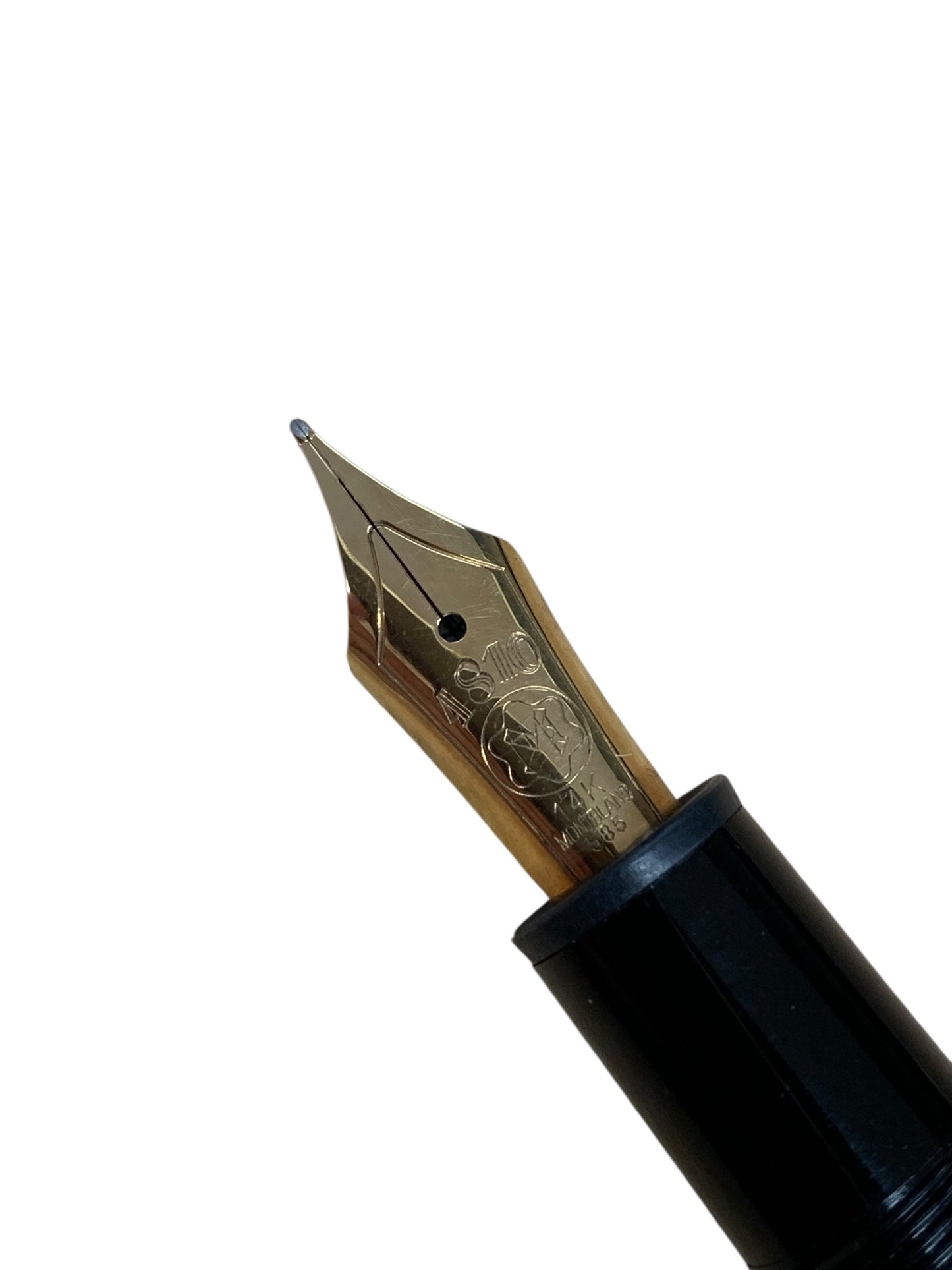 モンブラン 万年筆 旧マイスターシュテュック146 ブラック F 14K 全金 ITZKHH3BA75K