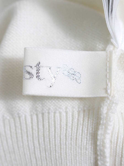 チェスティ 12W118 ニットセーター F アイボリー フェイクパール ラインストーン ITJN8ZDDFWUO