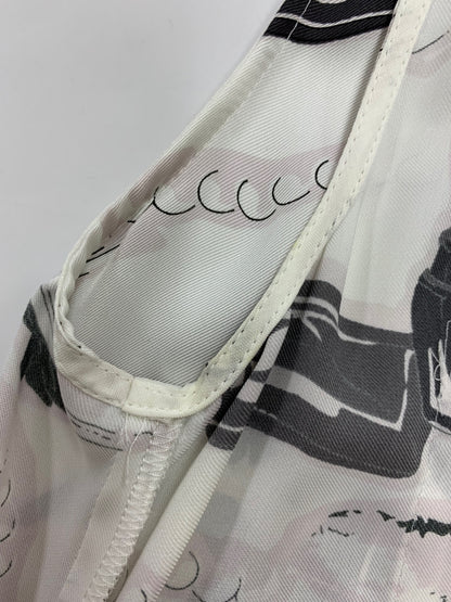 グレースクラス 02222 ワンピース 36 ホワイト コスメ柄 ITVDLAQ2IFLJ