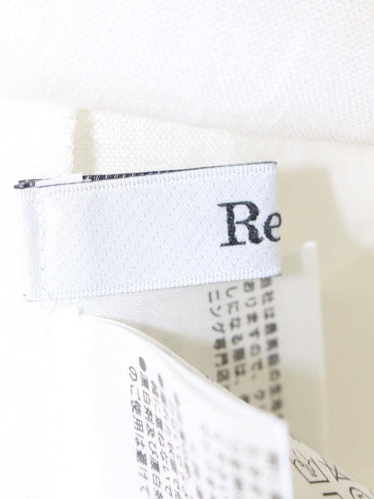 ルネ 6221350 ブラウス  34 ホワイト フェイクパール レース 麻 IT5QZF8K61YS