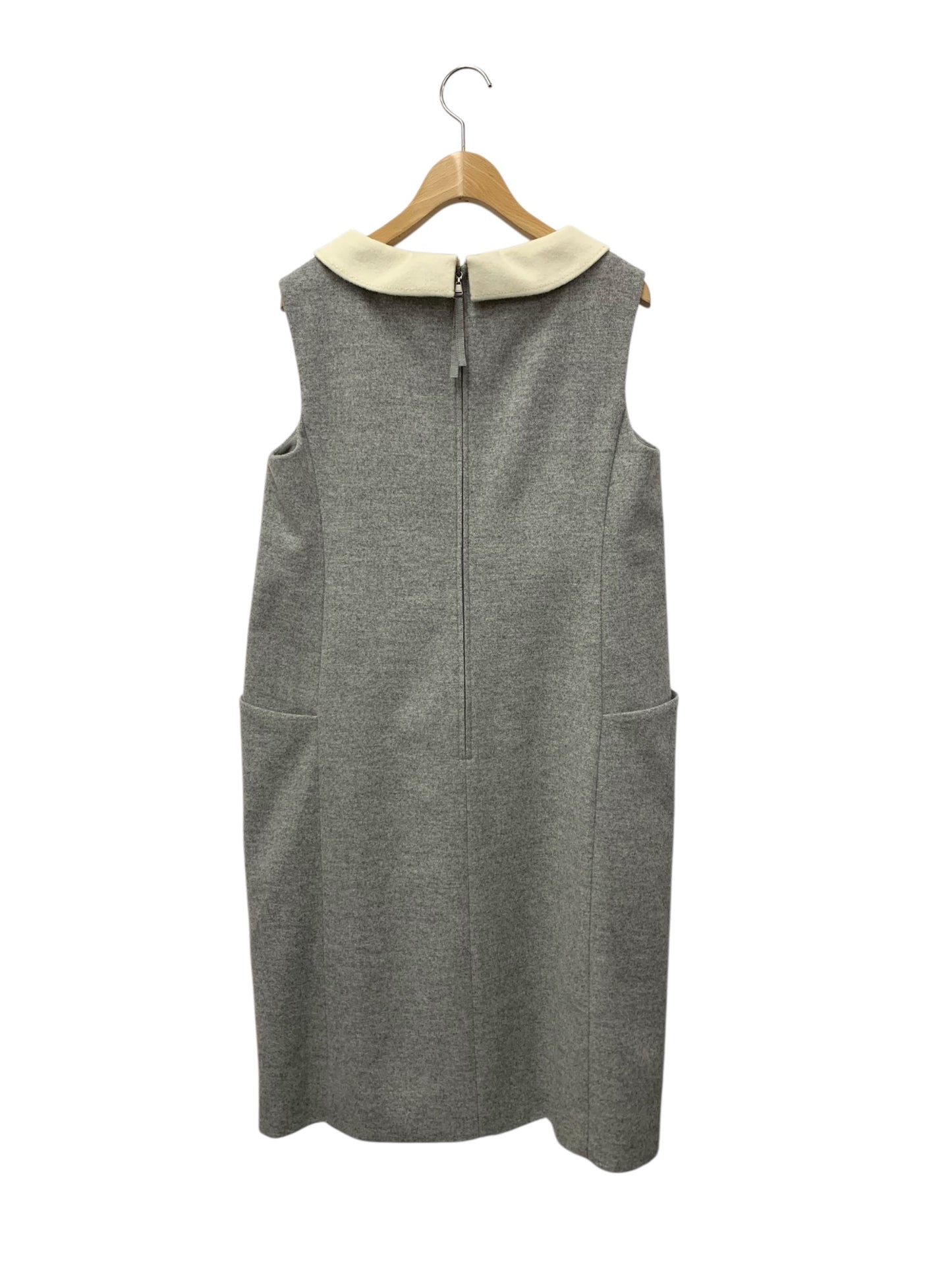 フォクシーブティック Dress Maison 45024 ワンピース 40 グレー カシミヤ混 キュプラ 2way ITM0633ZSEEC