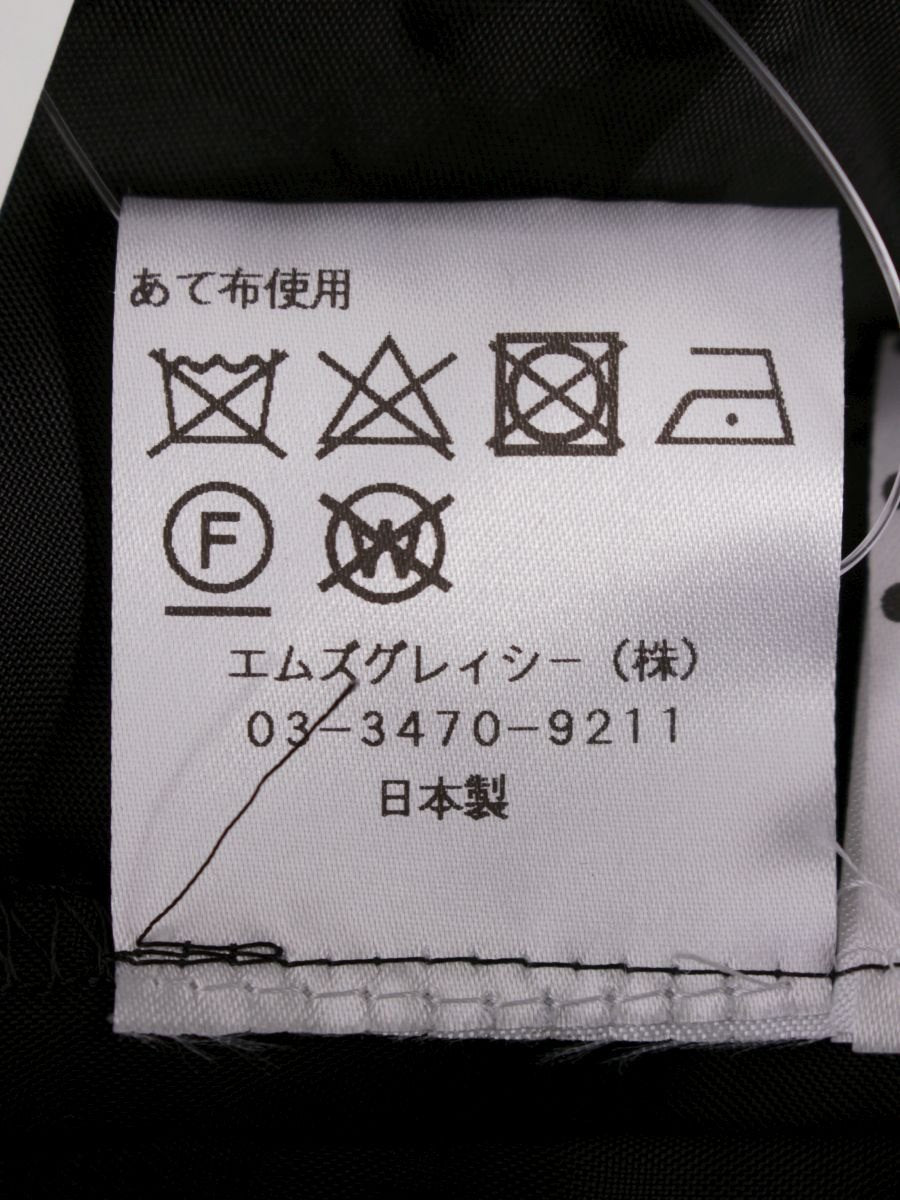 エムズグレイシー 011137 ワンピース 40 ブラック シアー 袖リボン IT2EGOCOP72J