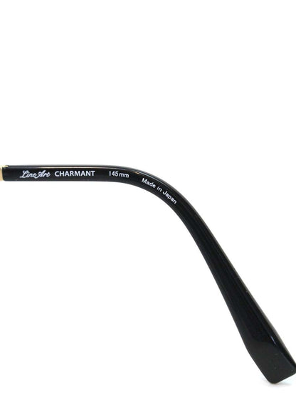 ラインアートシャルマン XL11101 メガネ ブラック チタン ウェリントン ITBO89863FNO