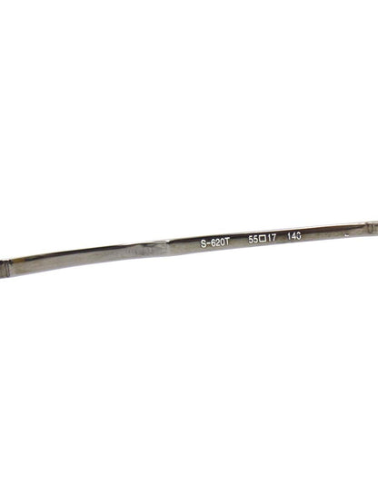 フォーナインズ S-620T メガネ メタルシルバー/ライトブラウン メタルフレーム フルリム スクエア ITKFOHS7WFFU