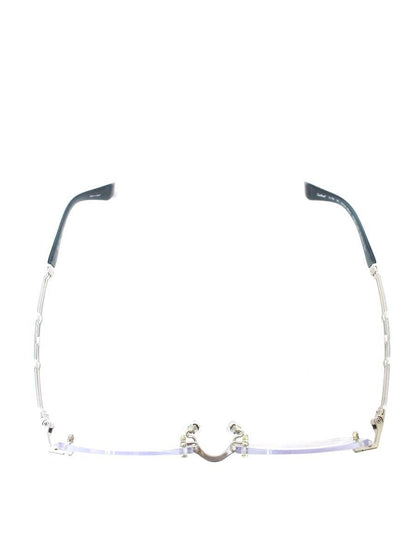 ラインアートシャルマン Forte XL1085 メガネ シルバー/ブルーグリーン リムレス エクセレンスチタン IT9XIK419CJW