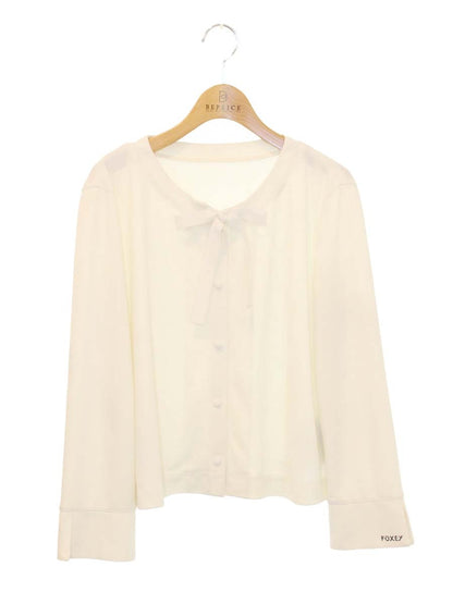 フォクシーニューヨーク LADY BOW CARDIGAN 41392 カーディガン 42 ホワイト IT8BTI3RKKSG