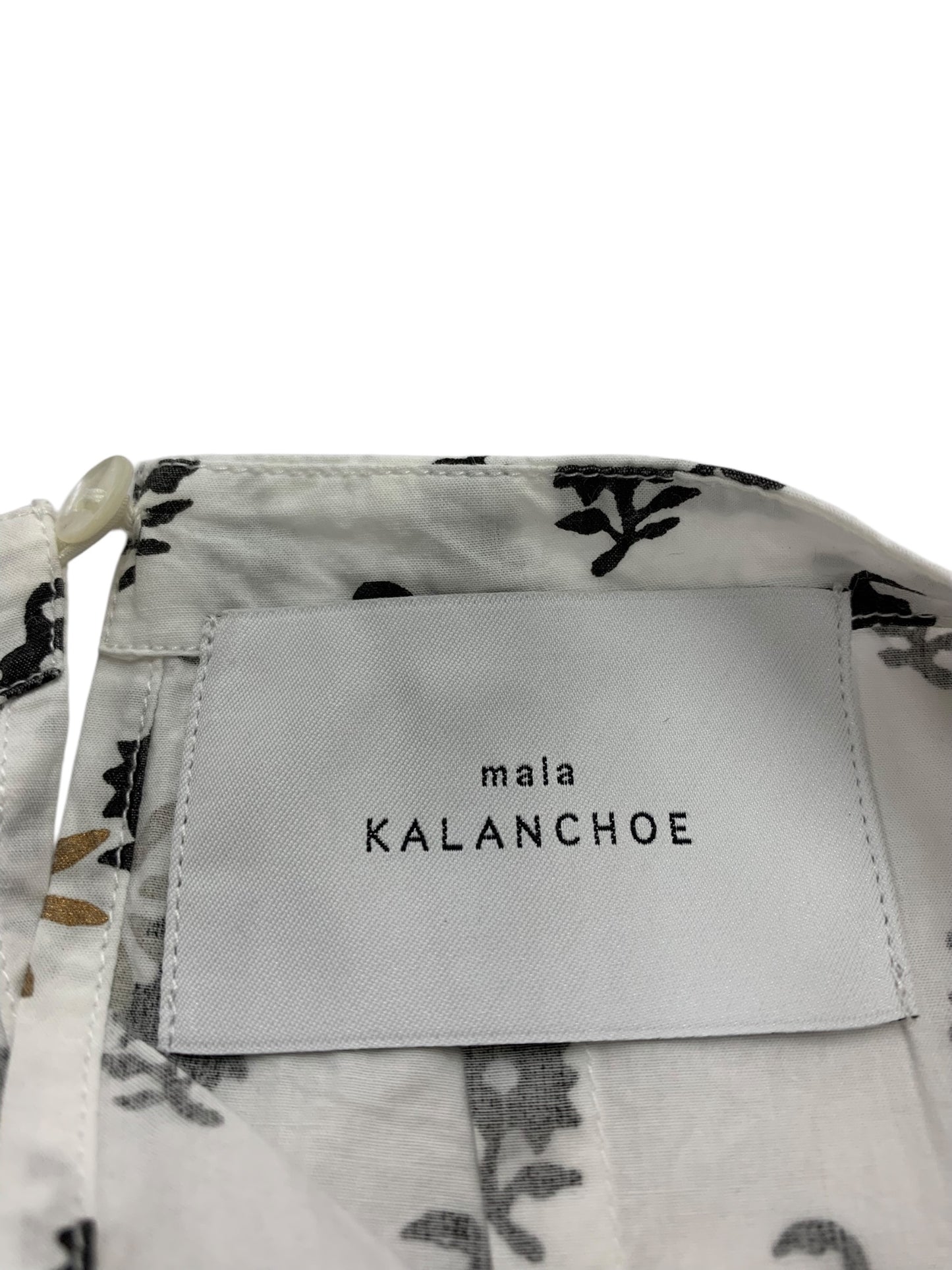 マーラカランコエ ノースリーブワンピース 380511KD2 ホワイト ブロックプリント 石田ゆり子さん着用モデル ITK2UJS8EH96