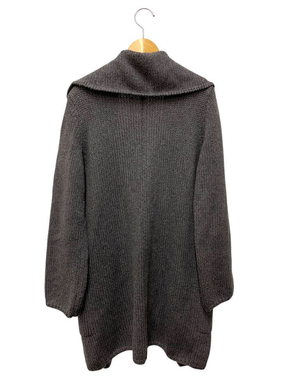 フォクシーブティック ウイングカラーロング 35226 カーディガン F グレー ニット IT5V04ZX8UIX