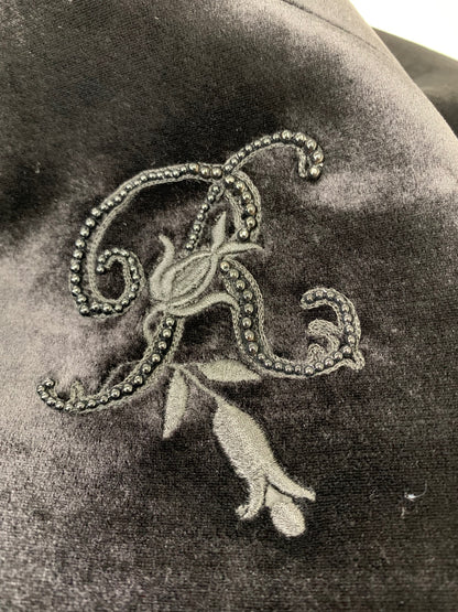 ルネ 6248980 コート 38 ブラック ベロア ITKV8KG4TY1U