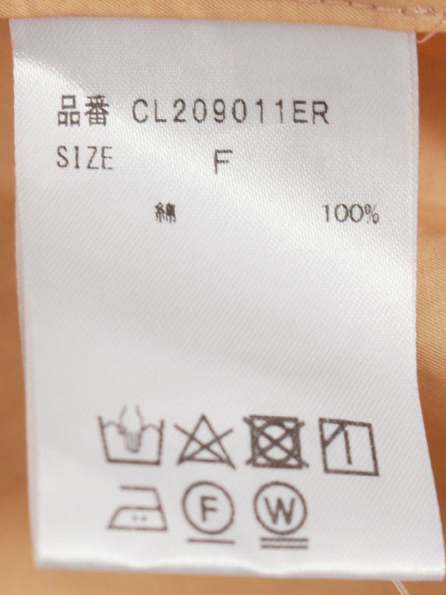 カレンソロジー CL209011ER シャツワンピース F オレンジ コットン パフスリーブ ITP5SCZSSO4C