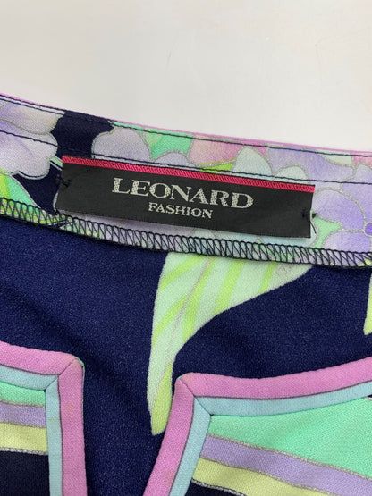 レオナールファッション 0170216 ワンピース 36 ネイビー サツキ アジサイ ITO0U5XJKLG9 【SALE】