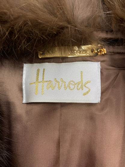 ハロッズ 14521211 ニットジャケット ブラウン ラビットファー IT0YYOK0RASY