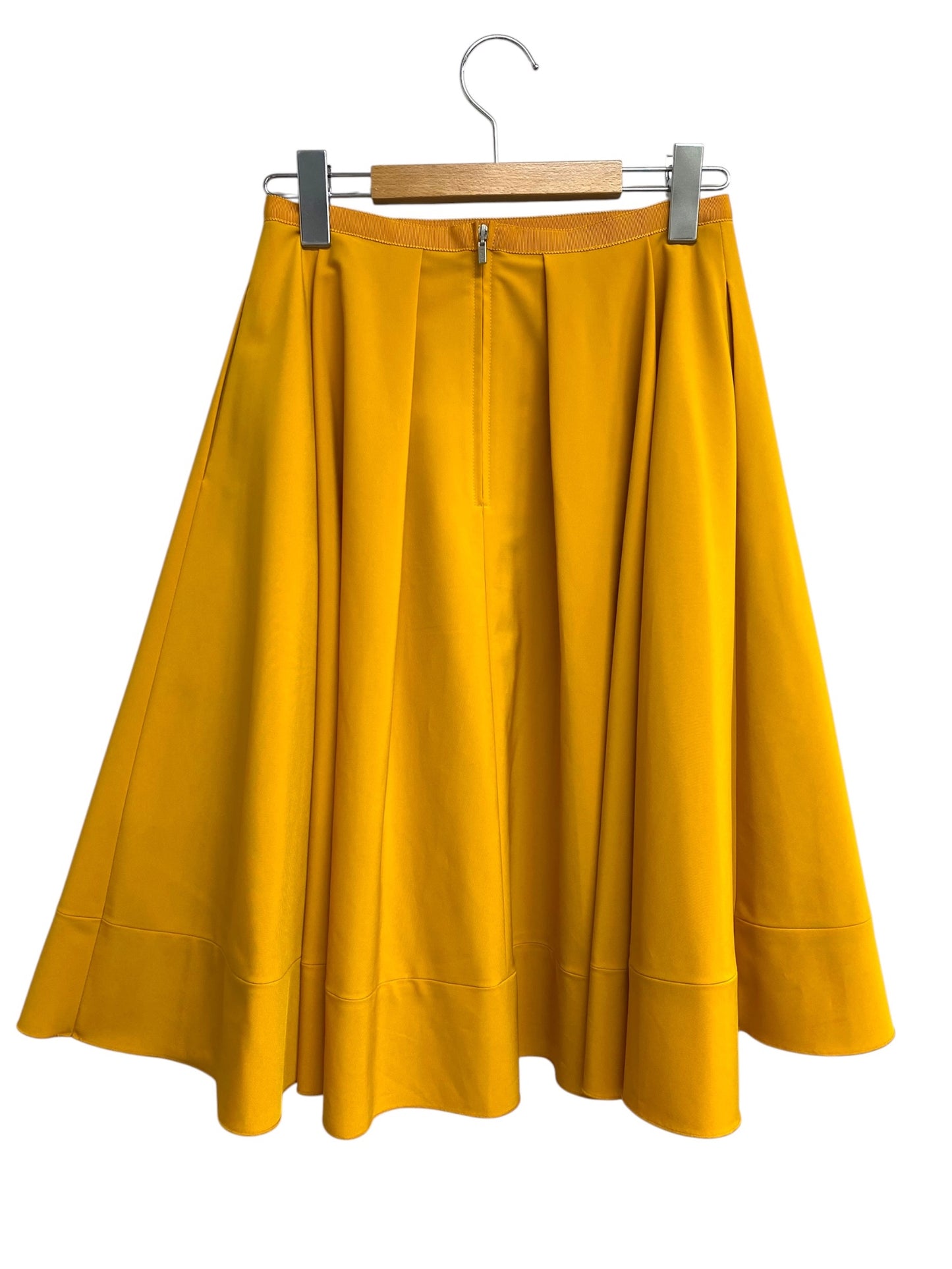フォクシーニューヨーク Skirt 38338 スカート 38 イエロー タックフレア ITJEBGYPPR0I