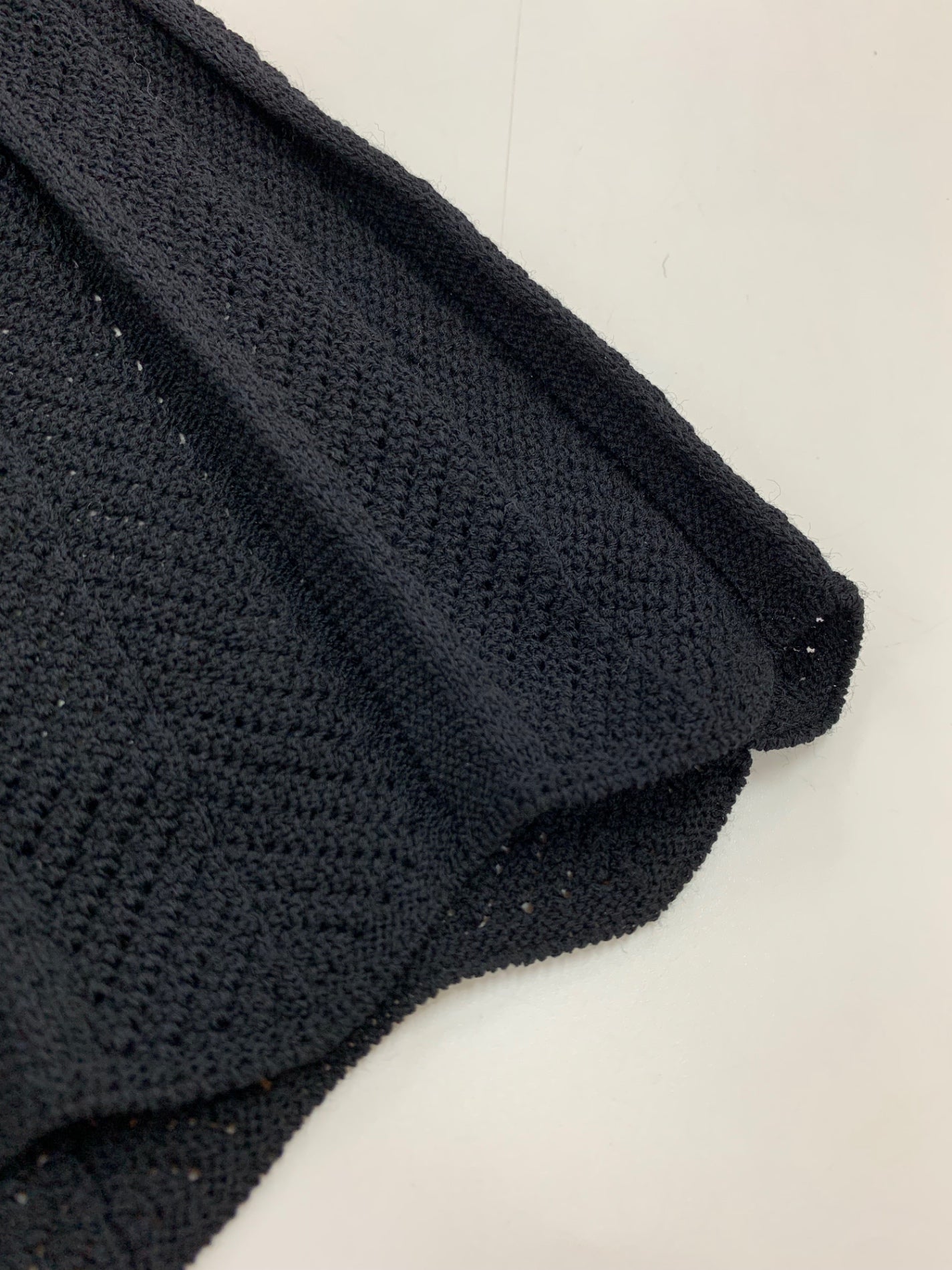 トゥービーシック W5F04-423-09 ニットワンピース Ⅱ ブラック 透かし編み フロントボタン ITF1D4IVJZZ1 【SALE】