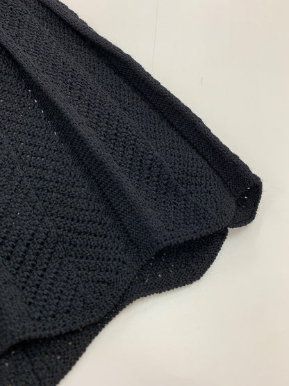 トゥービーシック W5F04-423-09 ニットワンピース Ⅱ ブラック 透かし編み フロントボタン ITF1D4IVJZZ1 【SALE】