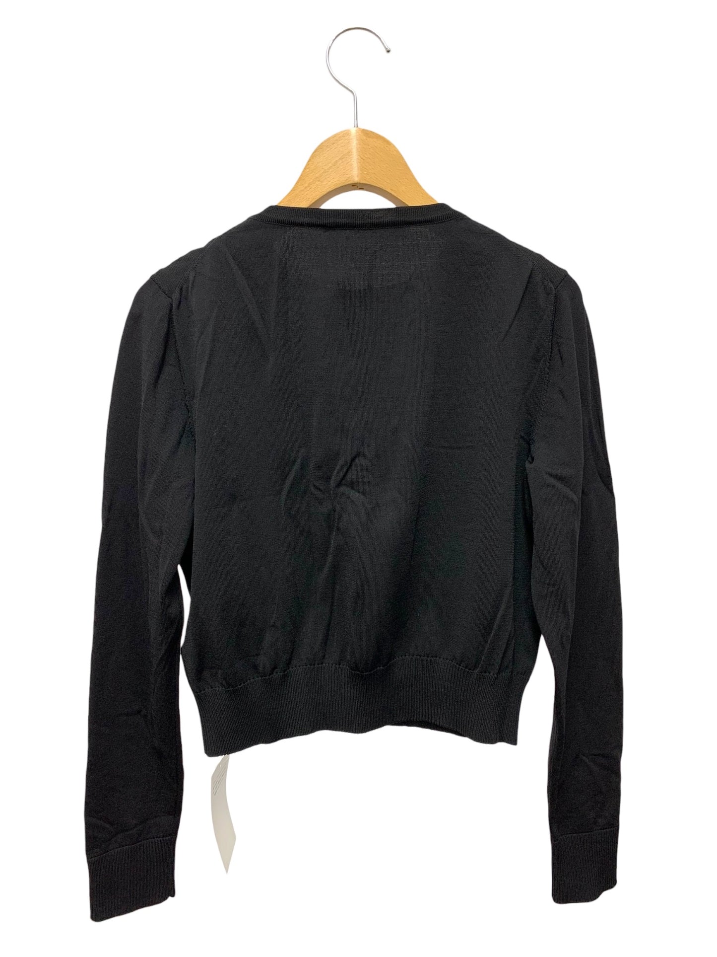 レオナールファッション 0377743 カーディガン 38 ブラック 立体 刺繍 ビジュー ITKNF4DJK3OC