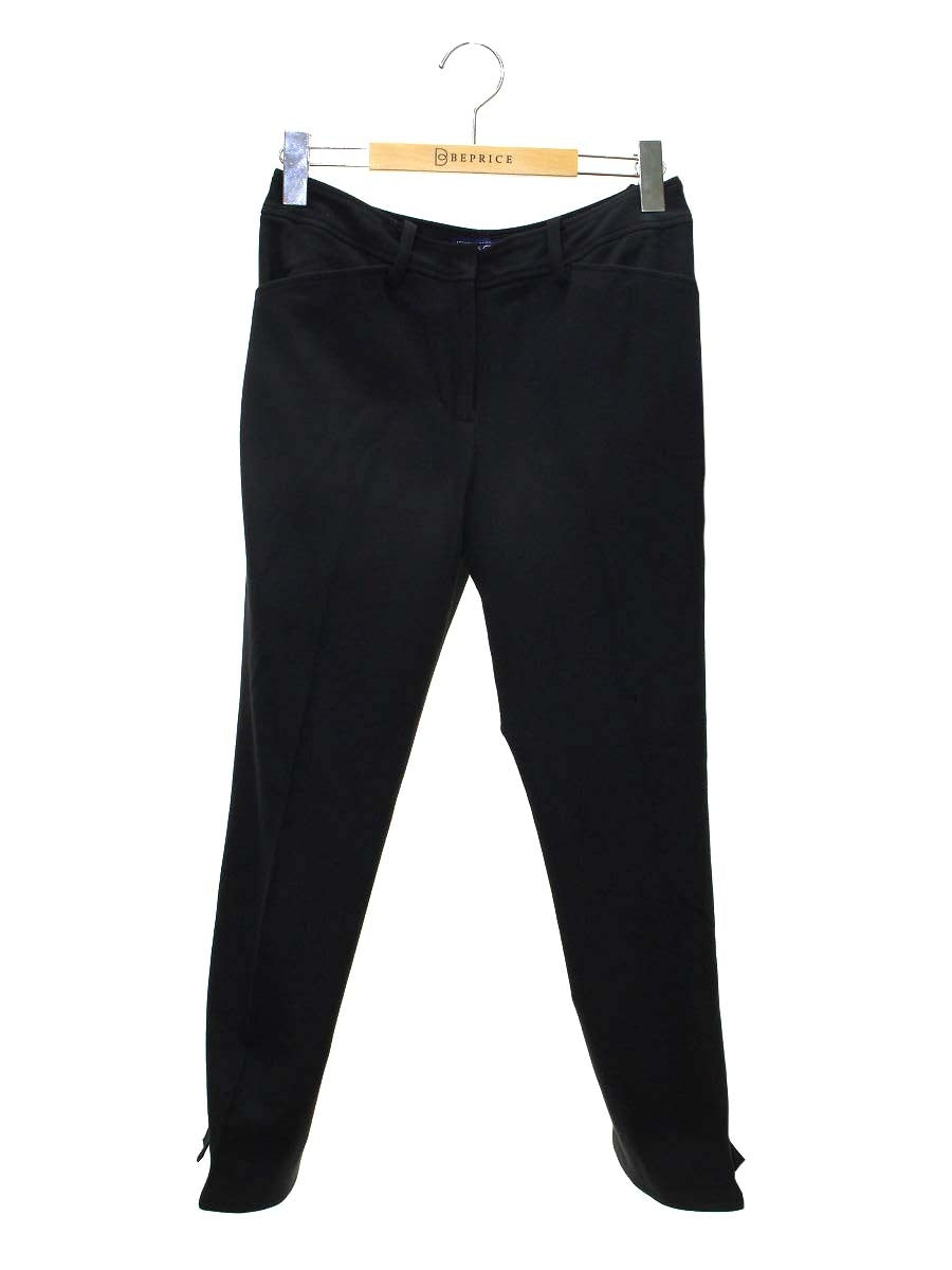 エムズグレイシー 726508 パンツ 38 ブラック 裾リボン ITX2EG5CR39O