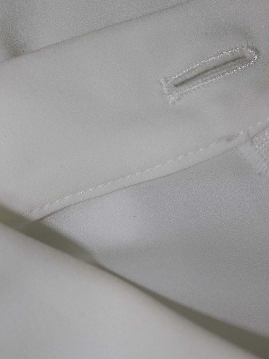 エムズグレイシー 110111 カットソー 40 ホワイト パフスリーブ リボン ITFWKTU8GW7Q