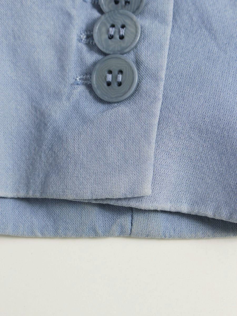 アクネストゥディオズ 2091070 ジャケット 36 ブルー ダメージ加工 IT6XGKFSC6VF