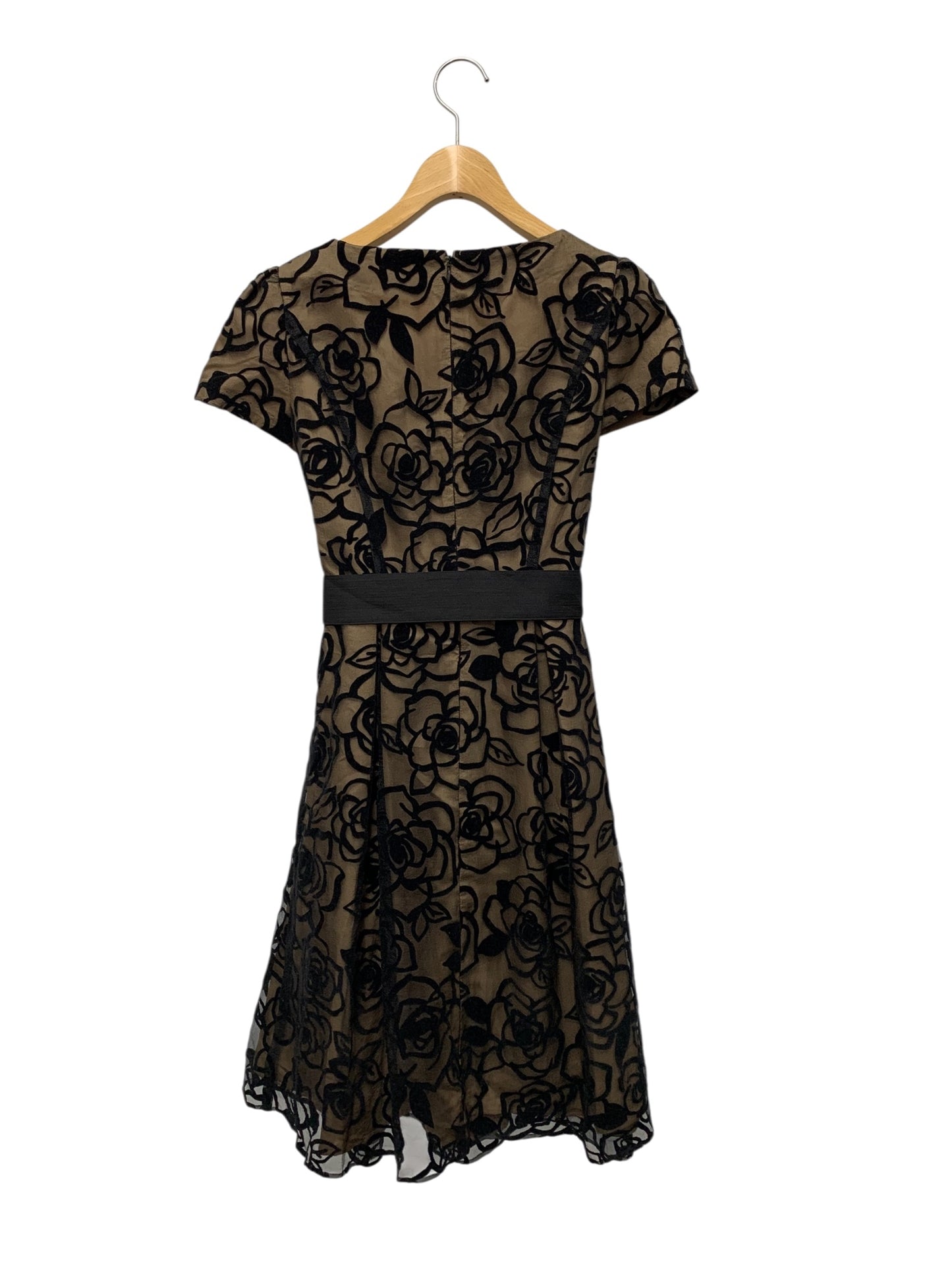 エムズグレイシー 011011 ワンピース 36 ブラック オーガンジーローズ ITFM4A8ET7B4 【SALE】