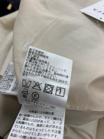 エムズグレイシー 花柄シャンタンワンピース 511324 38 ブルー フラワーモチーフ ITKOH45136J6