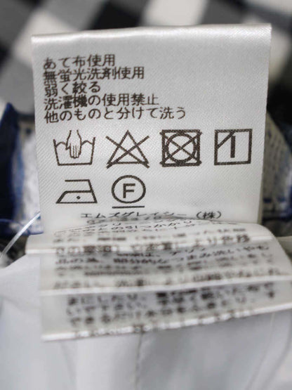 エムズグレイシー 216307 パンツ 40 ブラック/ホワイト ギンガムチェック IT7Y6DUD72MK