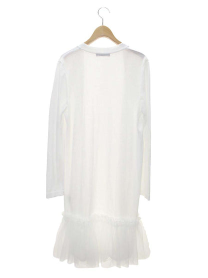 ルネ 5122040 カーディガン 34 ホワイト チュール ロング ITX3V0MHF954