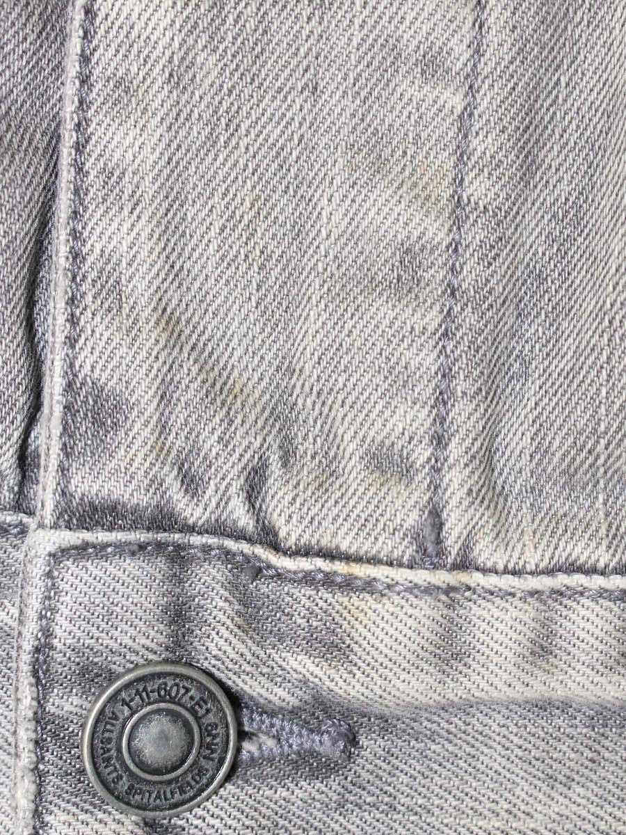 オールセインツ 193005R デニムジャケット XS グレー ダメージ加工 IT7I0Z9TG1W0