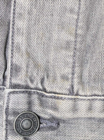 オールセインツ 193005R デニムジャケット XS グレー ダメージ加工 IT7I0Z9TG1W0