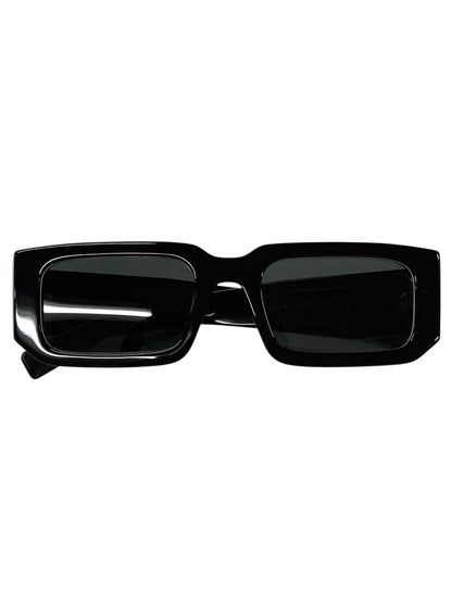 プラダ SPR06Y サングラス ブラック 16K2K1 ロゴ セルフレーム フルリム スクエア ITXNU3NZSSH8 【SALE】