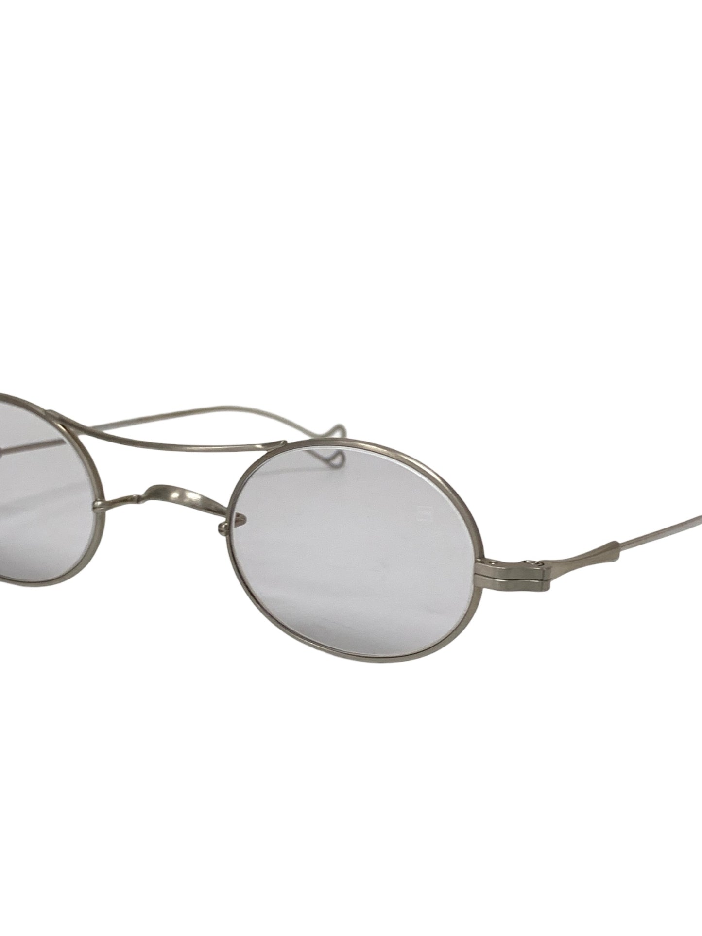 ルノア ダブルブリッジ 10 メガネ シルバー メタルフレーム フルリム ラウンド IT9OUM487W54