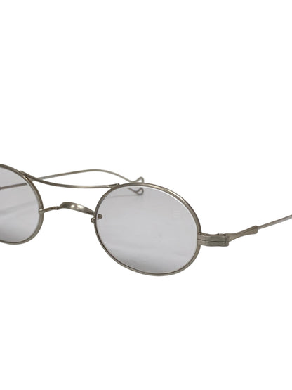 ルノア ダブルブリッジ 10 メガネ シルバー メタルフレーム フルリム ラウンド IT9OUM487W54