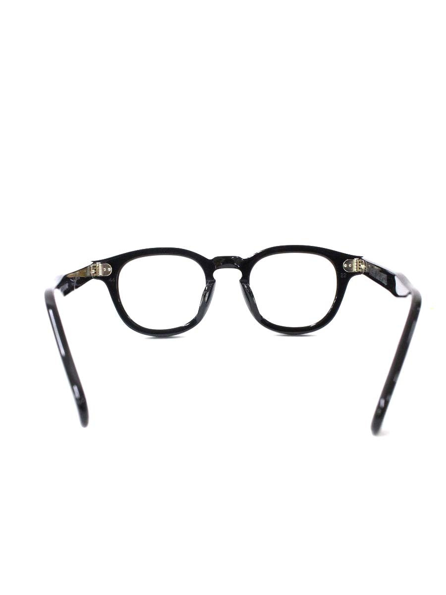 ジュリアスタートオプティカル PL-001A AR メガネ ブラック セルフレーム フルリム ウェリントン 44-22 ITT4Y641I52Q