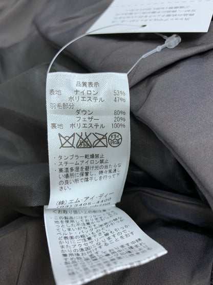 エムプルミエブラック D208-006 ダウンコート 34 チャコール ショールカラー IT0M6CGXZFY0