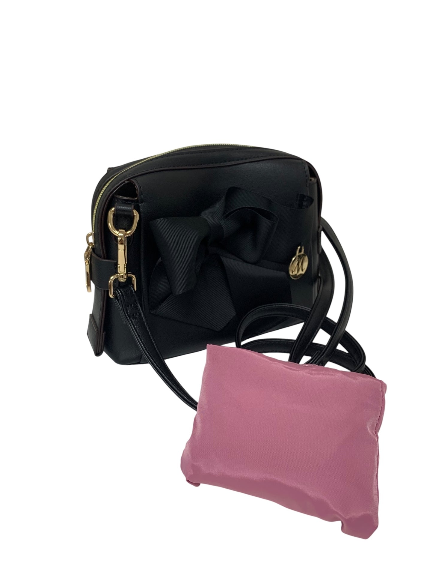 エムズグレイシー リボン付きコンパクトショルダーバッグ 294509 ブラック IT7EXFIXNKNG