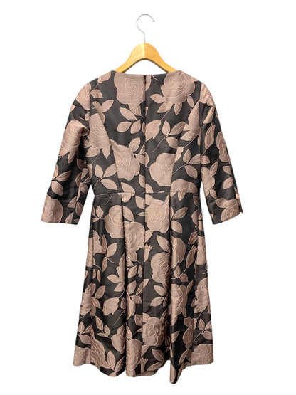 エムズグレイシー 311612 36 ブラック シャンブレージャガードローズワンピース ITS24GAZ1AO6