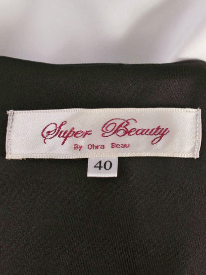 スーパービューティー ワンピース 40 ブラック フラワープリント ITO671S323BC