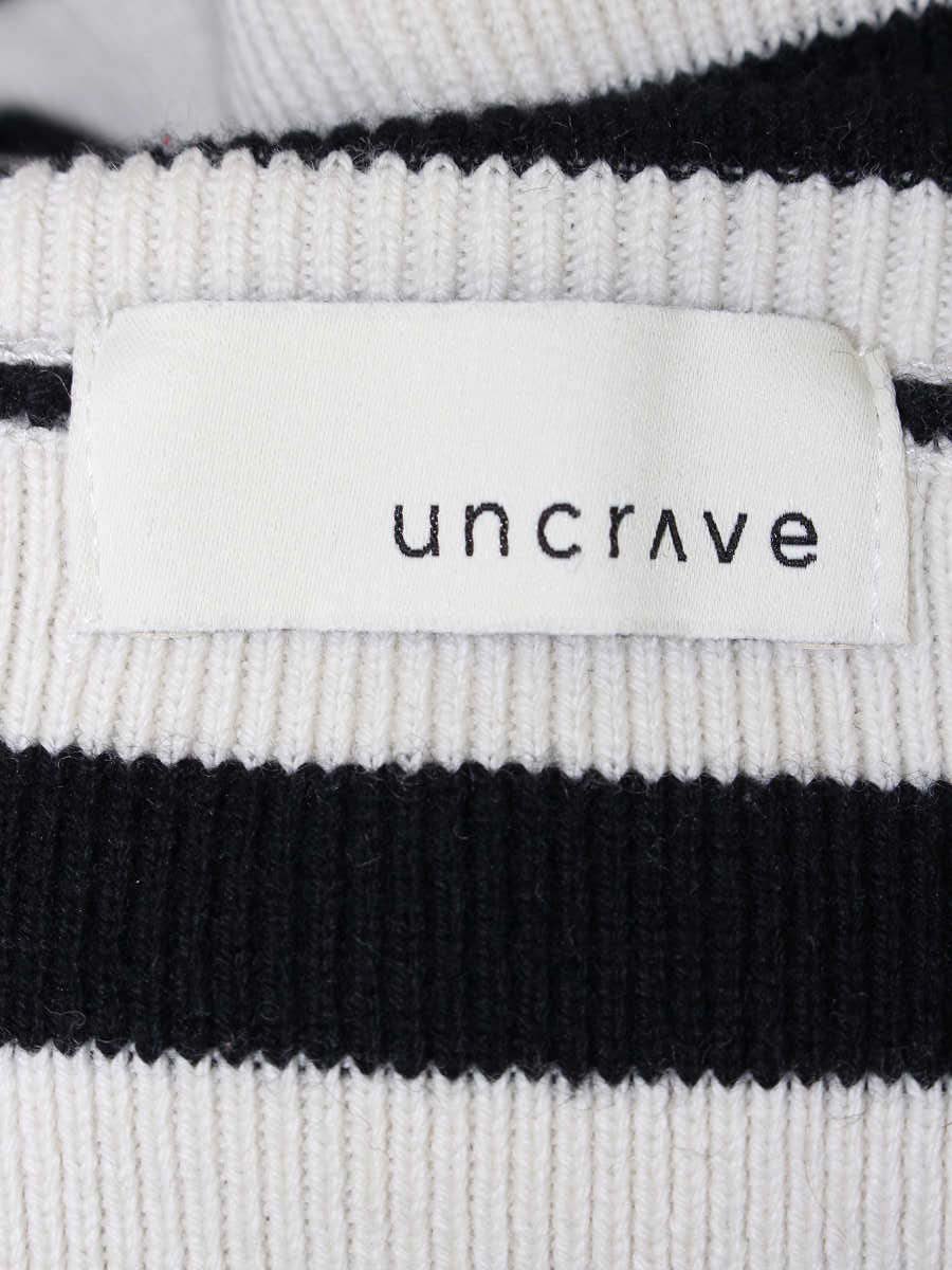アンクレイヴ KRHVNW0561 ニット F ホワイト/ブラック ボーダー ハイネック IT1N6F1SZUJR 【SALE】