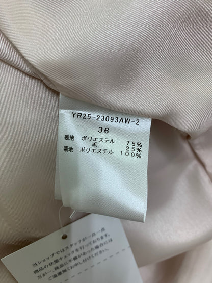 ヨリ YR25-23093AW-2 ボアコート 36 ベージュ fluffy boa coat ITU7T305GUU8