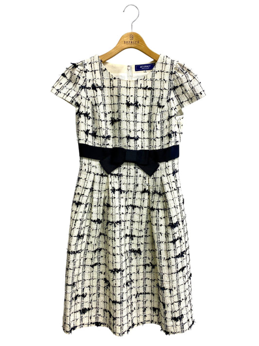 エムズグレイシー 721542 ワンピース 38 ホワイト ツイード IT3QWBXF0KR0