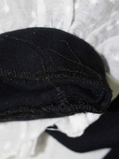 ツルバイマリコオイカワ 2218151 カットソー F ブラック ペプラム レース ITWUSE3EXI26