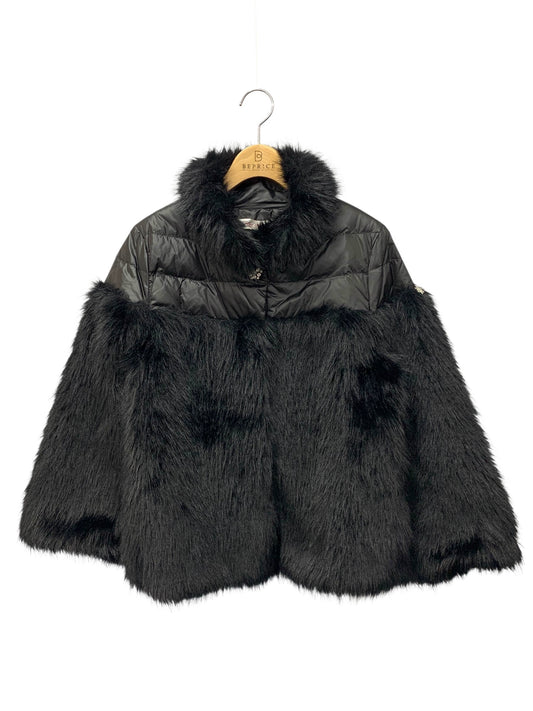 スーパービューティー ダウンジャケット 40 ブラック フェイクファー ITSIEFZR4TXW
